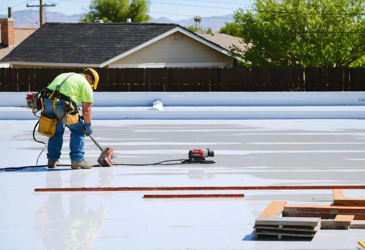 Flat roof repair glendale az in Glendale